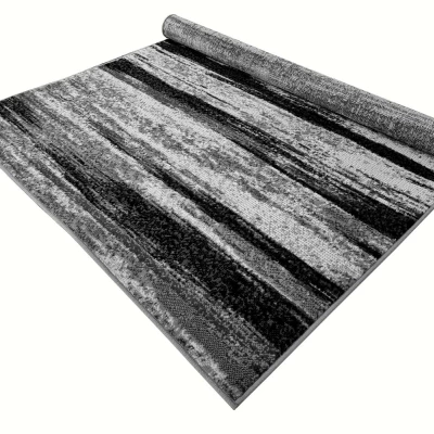 Kusový koberec 200x400 cm LUKEN abstraktný - šedý