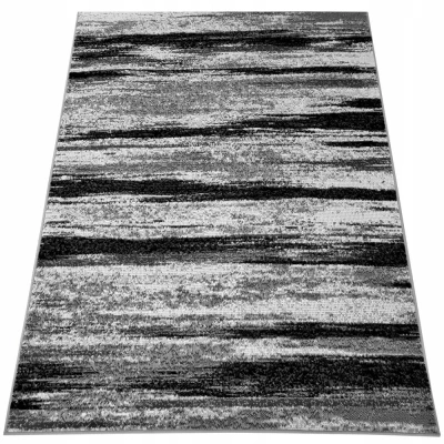 Kusový koberec 200x400 cm LUKEN abstraktný - šedý