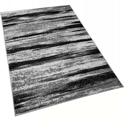 Kusový koberec 200x400 cm LUKEN abstraktný - šedý