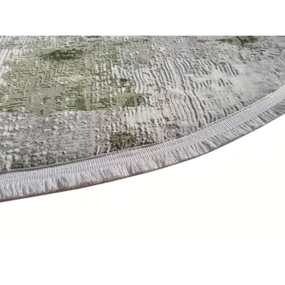 Oválny kusový koberec 80x150 cm STEFANO - zelený / béžový