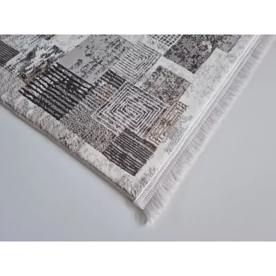 Kusový koberec 140x190 cm STEFANO - hnedý / zlatý