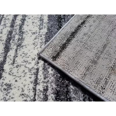 Kusový koberec 140x190 cm RAMIRO - šedý / biely