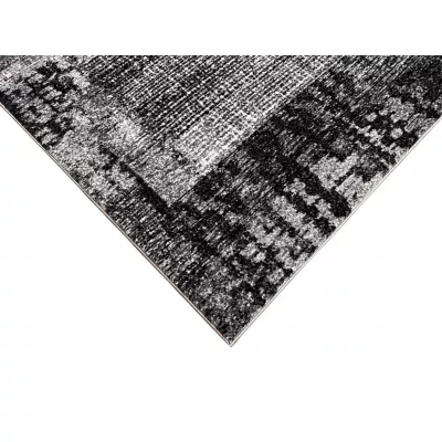 Kusový koberec 200x290 cm DEMIAN - šedý / biely / čierny