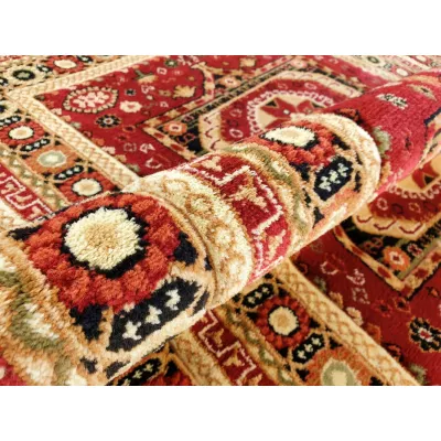 Orientálny kusový koberec 140x190 cm ASTOR - červený / béžový