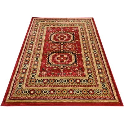 Orientálny kusový koberec 140x190 cm ASTOR - červený / béžový