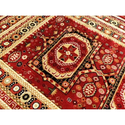 Orientálny kusový koberec 140x190 cm ASTOR - červený / béžový