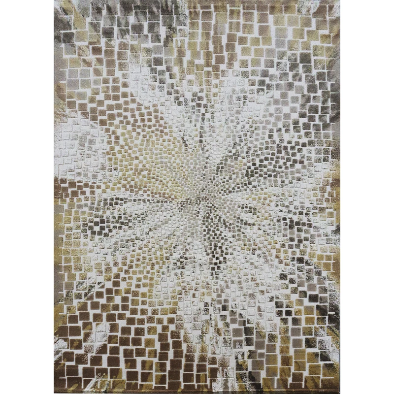 Obdĺžnikový kusový koberec 160x230 GALT 8 - béžový / hnedý