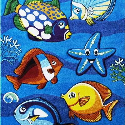 Kusový koberec do detskej izby 120x180 DORRIS 2 - modrý