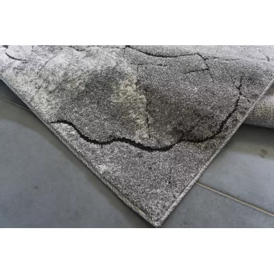 Obdĺžnikový kusový koberec 140x190 BRAWLEY 8 - šedý / biely