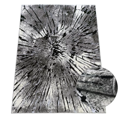 Kusový koberec s abstraktným vzorom 240x330 BRAWLEY 2 - šedý / biely