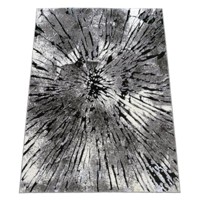 Kusový koberec s abstraktným vzorom 280x370 BRAWLEY 2 - šedý / biely