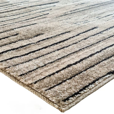Obdĺžnikový kusový koberec 150x300 BRAWLEY 9 - béžový / čierny