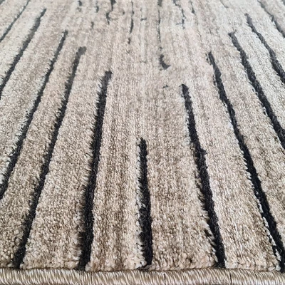 Obdĺžnikový kusový koberec 150x300 BRAWLEY 9 - béžový / čierny