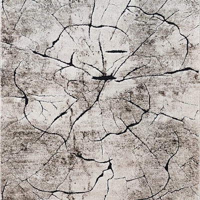 Obdĺžnikový kusový koberec 280x370 BRAWLEY 8 - béžový / čierny