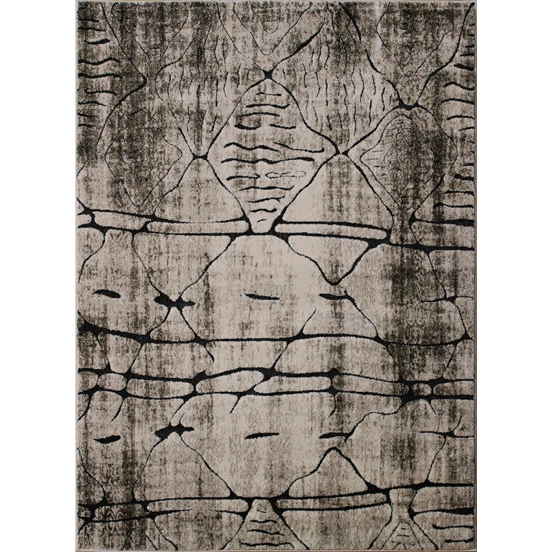Moderný kusový koberec 240x330 BRAWLEY 7 - béžový / čierny