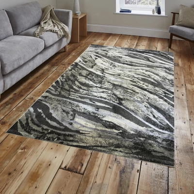 Obdĺžnikový kusový koberec 80x150 BREA 3 - šedý / biely