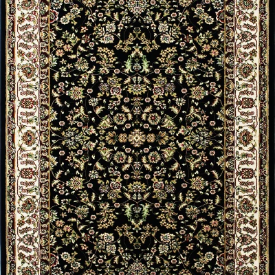 Kusový koberec do obývačky 150x300 CAMBRIA 2 - čierny