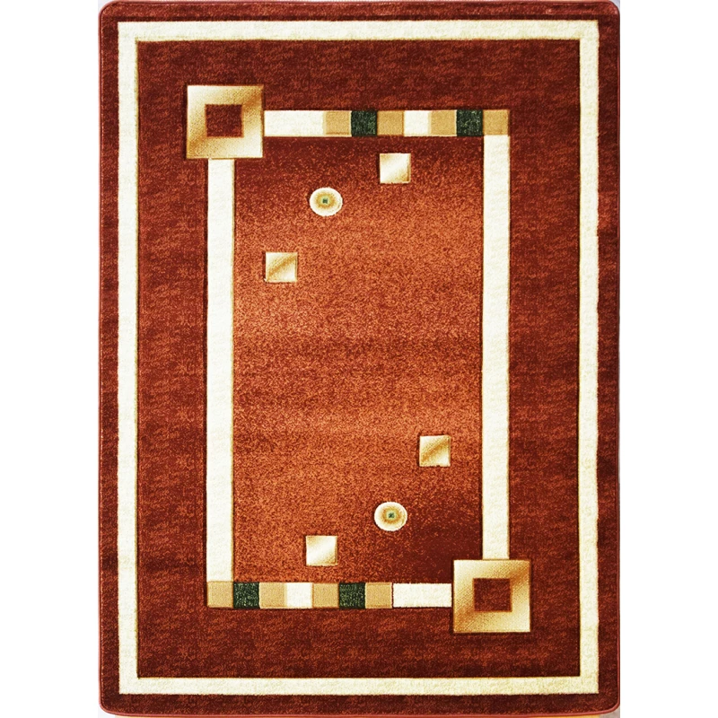 Moderný kusový vzorovaný koberec 80x150 ARTESIA 5 - hnedý