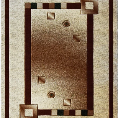 Moderný kusový vzorovaný koberec 60x90 ARTESIA 6 - krémový