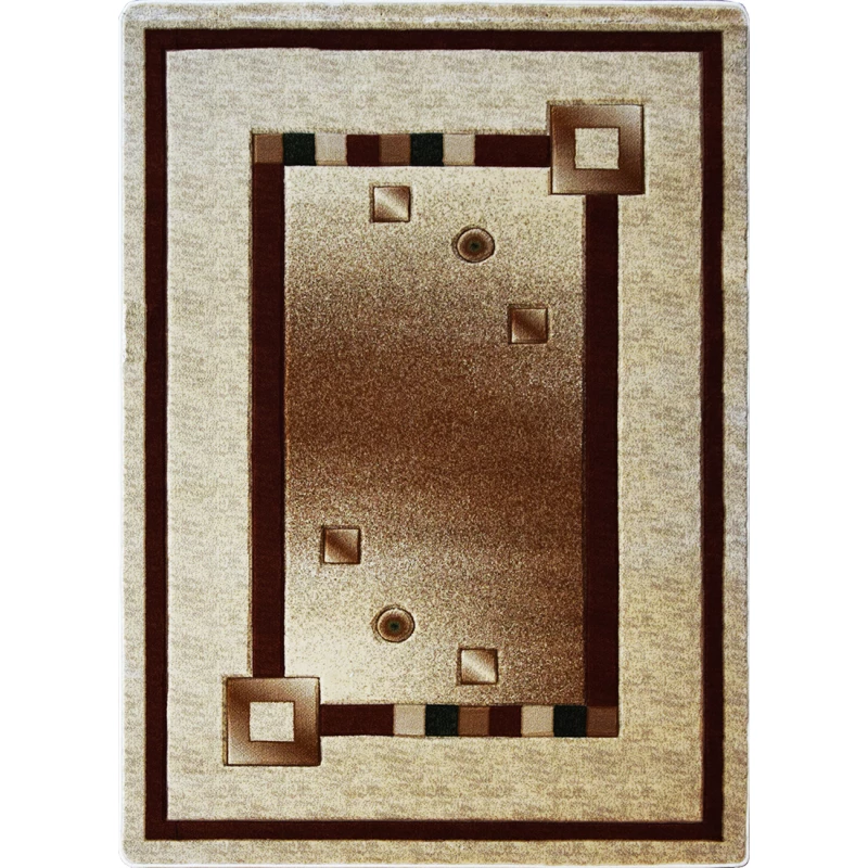 Moderný kusový vzorovaný koberec 140x190 ARTESIA 6 - krémový