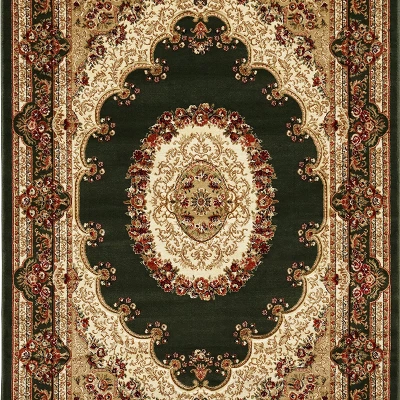 Orientálny kusový oválny koberec 200x290 ARTESIA 9 - viacfarebný / zelený