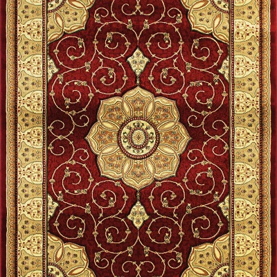 Kusový koberec s orientálnym vzorom 160x220 ARTESIA 14 - hnedý / zlatý