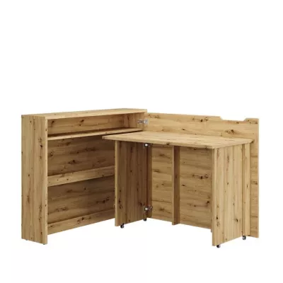 Skladací písací stôl CELENA - dub artisan, pravý