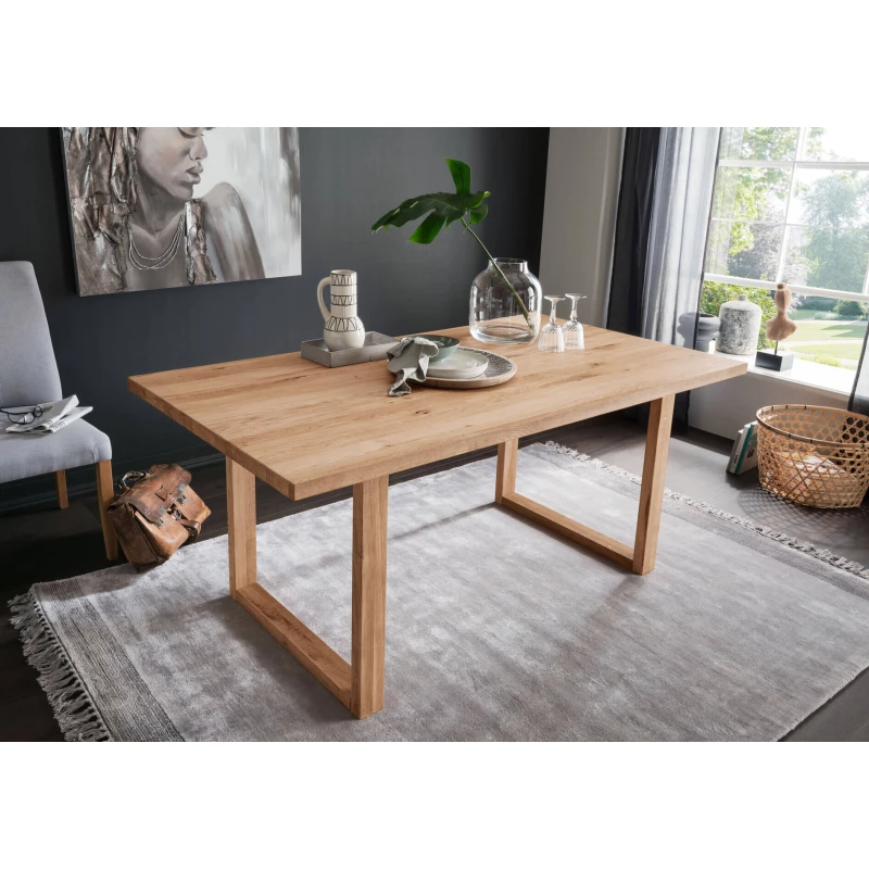 Jedálenský stôl 180x90 BRIGITE - divoký dub olejovaný