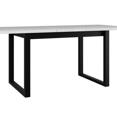 Rozkladací jedálenský stôl 160x92 cm ALVARADO 4 - dub artisan / čierny