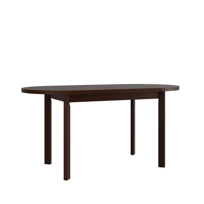 Rozkladací oválny jedálenský stôl 160x80 cm BANGS 9 - orech