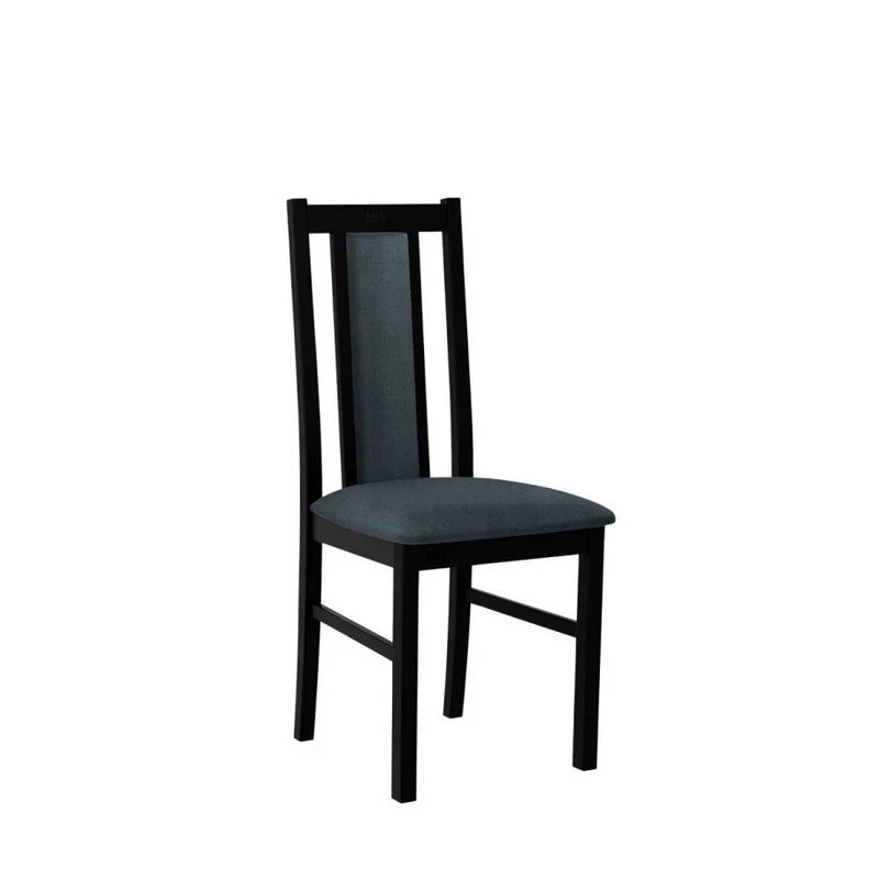 Čalúnená stolička do jedálne EDON 14 - čierna / modrá