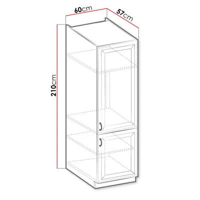 Potravinová skriňa 60 cm FRYZIA - biela