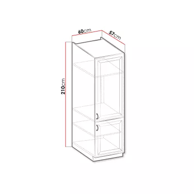 Potravinová skriňa 60 cm FRYZIA - biela