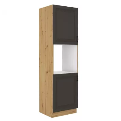 Kuchynská skriňa pre vstavanú rúru 60 cm FRYZIA 1 - dub artisan / grafitová