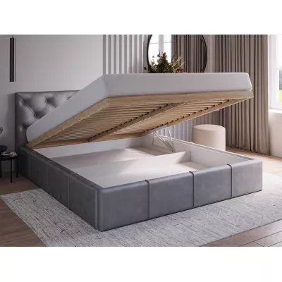 Elegantná čalúnená posteľ 160x200 NURIA 1 - šedá