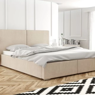 Moderná čalúnená posteľ 200x200 SANDRINA 1 - marhuľová
