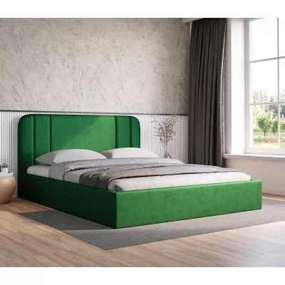 Čalúnená posteľ 160x200 MARGARIDA 1 - zelená