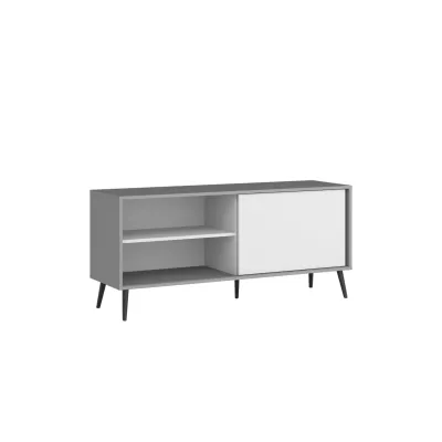 TV stolík HUKON - šedý / biely