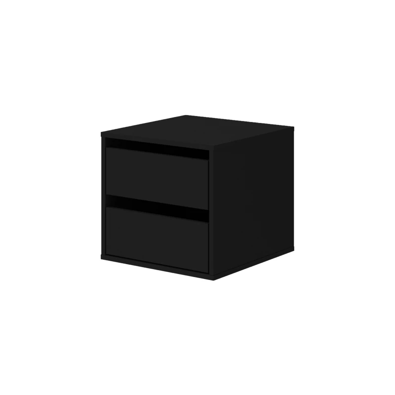 Set 2 šuplíkov do skrine 203 a 250 cm SIMEN - čierny