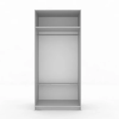 Dvojdverová šatníková skriňa 80/62 ALMITA - čierna