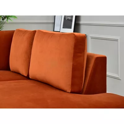 Rozkladacia sedacia súprava IVANIA - oranžová