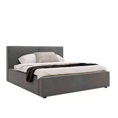 Dvojlôžková posteľ s úložným priestorom 160x200 LAMESA - šedá
