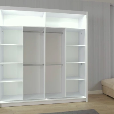 Šatníková skriňa so zrkadlom 203/62 KAILAN - dub sonoma