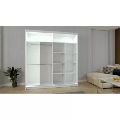 Šatníková skriňa so zrkadlom 203/62 KAILAN - dub sonoma