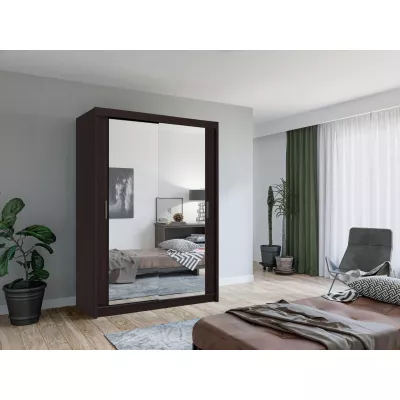 Zrkadlová šatníková skriňa 150/62 KAILAN - wenge