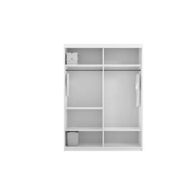 Zrkadlová šatníková skriňa 150/62 KAILAN - dub sonoma