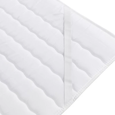 Boxspringová dvojlôžková posteľ 140x200 BELFLOWER 6 - dub lancelot / popolavá + topper ZDARMA