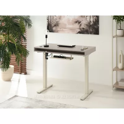 Pracovný stôl 100 HESOL - béžový / krémový