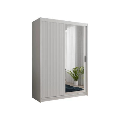 Šatníková skriňa s policami 150/62 TEDRA - biela