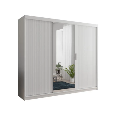 Šatníková skriňa s policami 250/62 TEDRA - biela